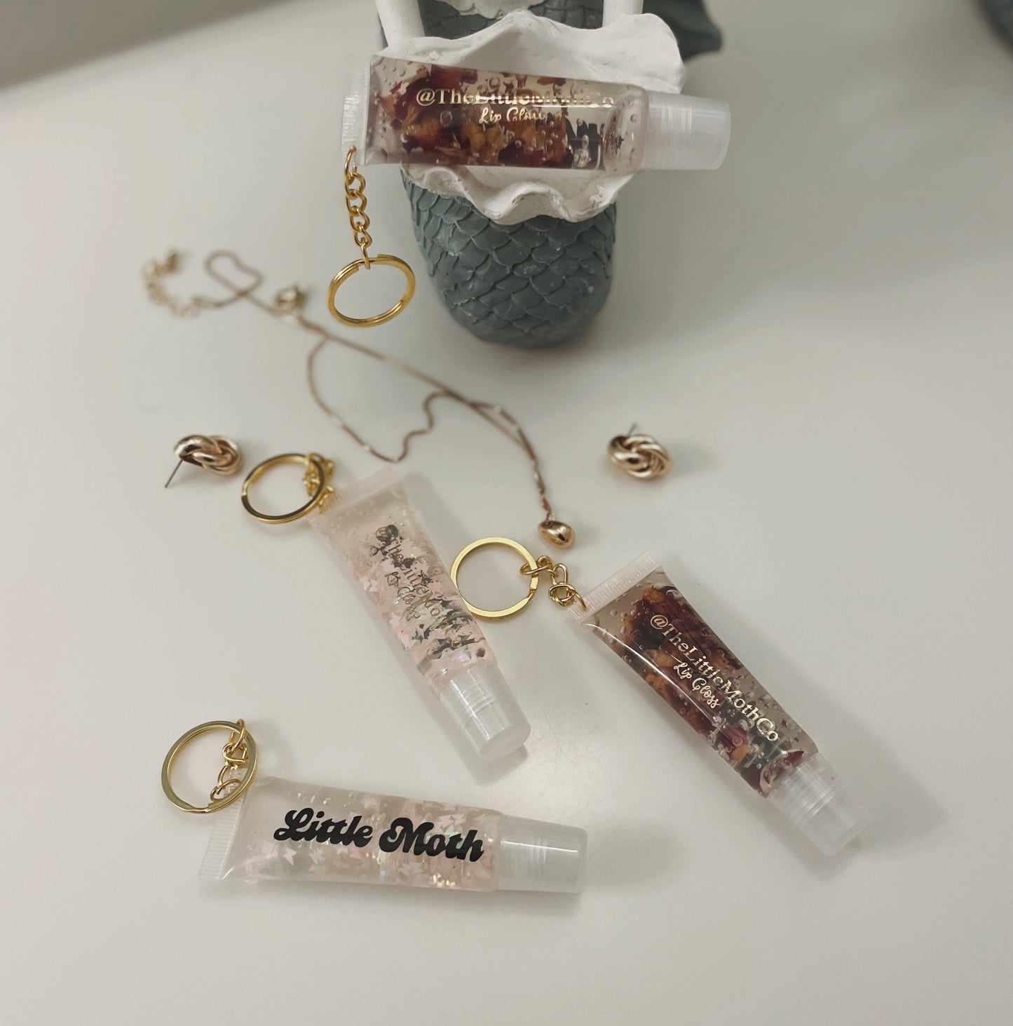 Key Chain Lip Gloss-Fleur, Moth Gloss